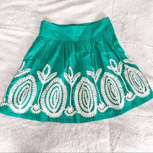 Nick & Mo High Waisted Green Mini Skirt  Size S